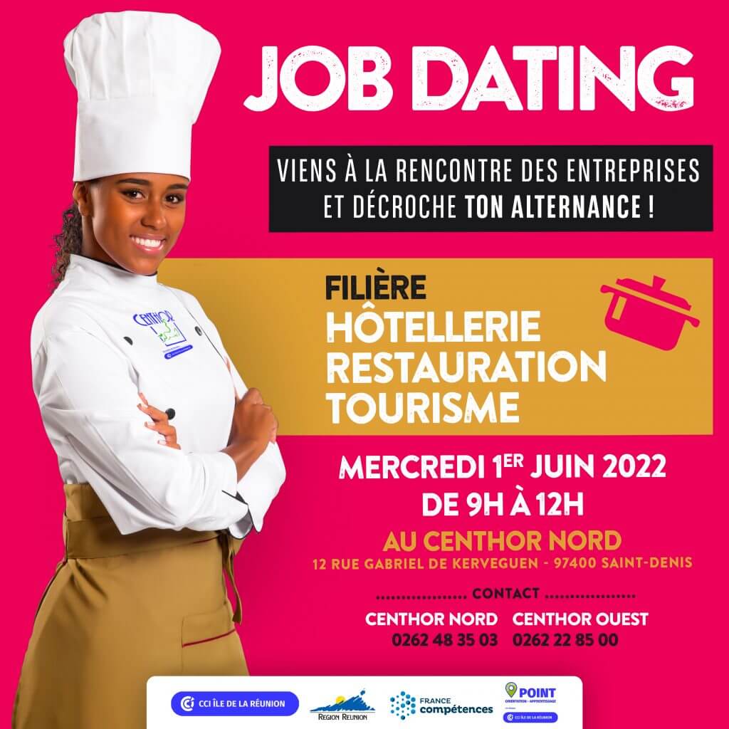 job dating filière hôtellerie restauration et tourisme Mercredi 01 Juin 2022 CENTHOR NORD 